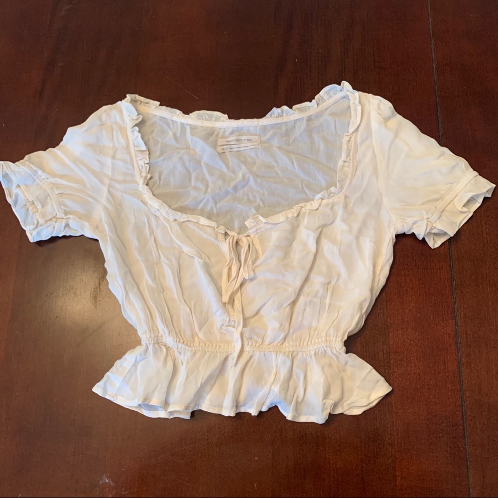 Urban Outfitters Cream Crop Top